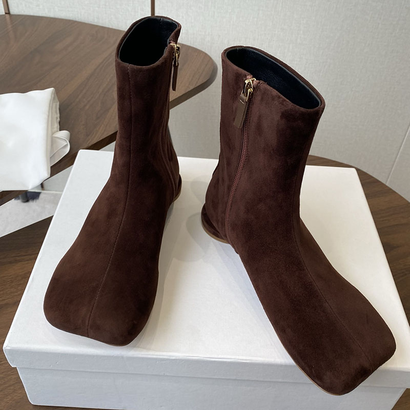 Chelsea Boots Women Suede Flat - Leatherwork Designs ulasan dan harga