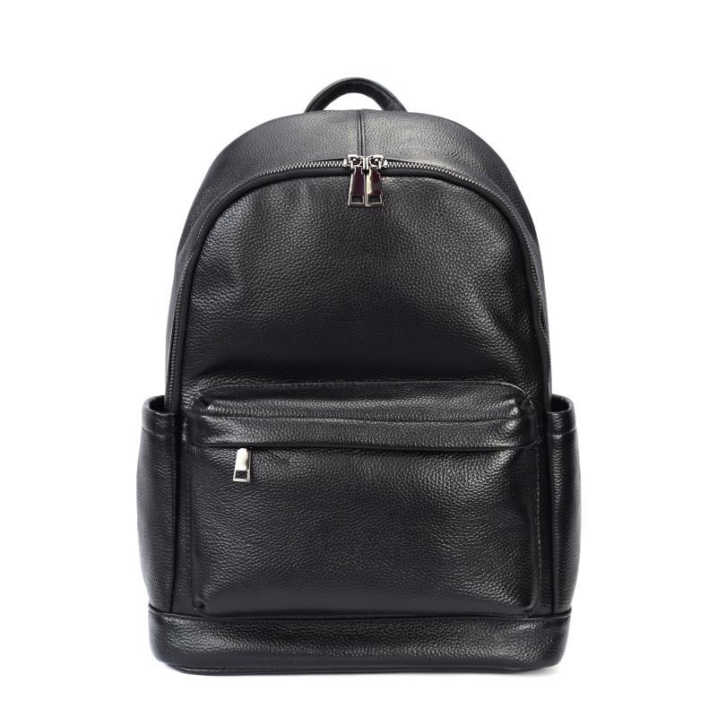 Man Genuine Leather Travel Bac - Leather Work Rucksack Mens ulasan dan harga