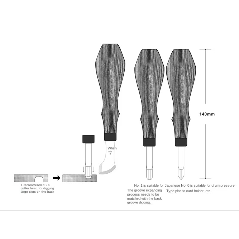 Handmade Leather DIY Tool Shap - Groover Stitching Tool ulasan dan harga