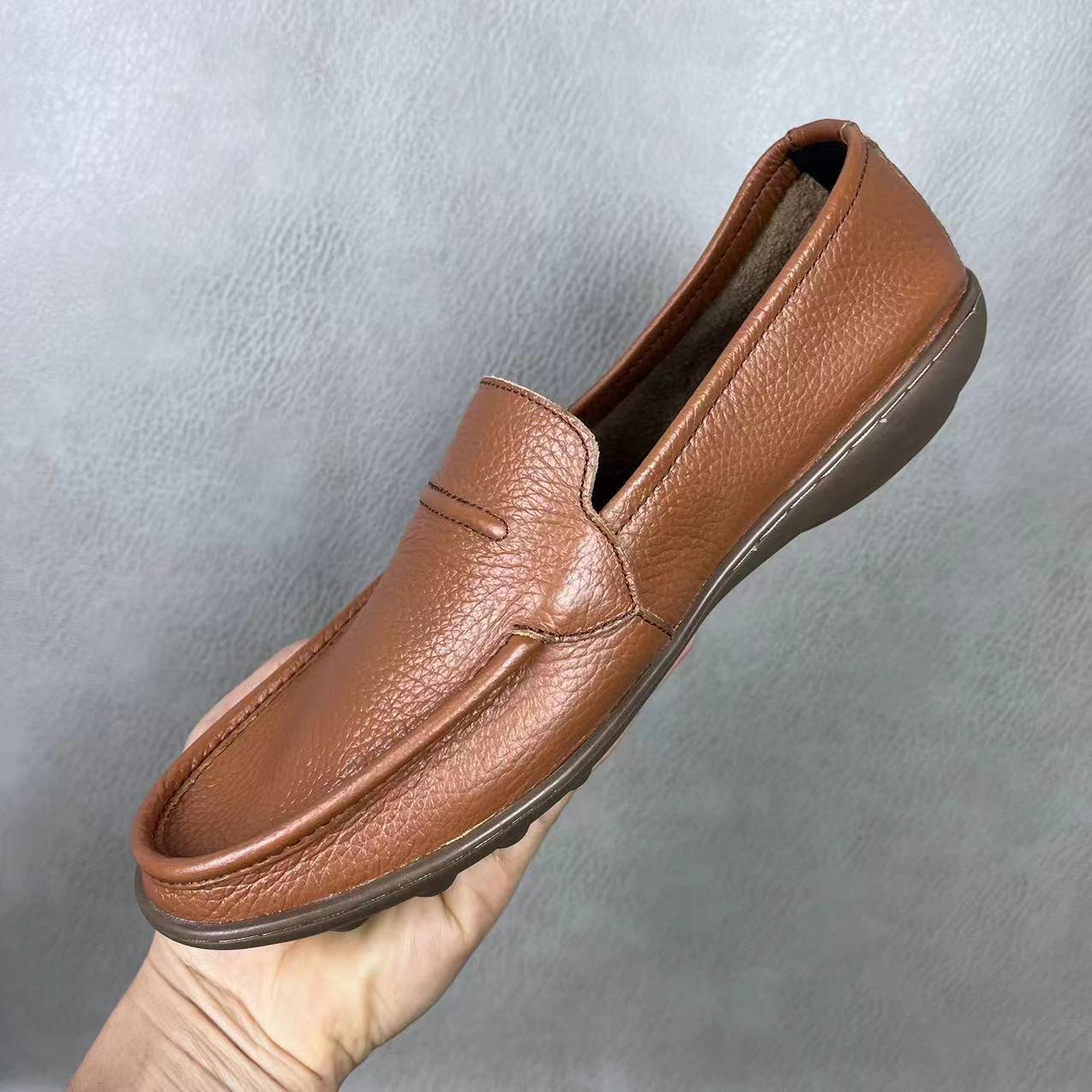 Low-Top Round Toe Men's Leathe - Leatherwork Designs ulasan dan harga