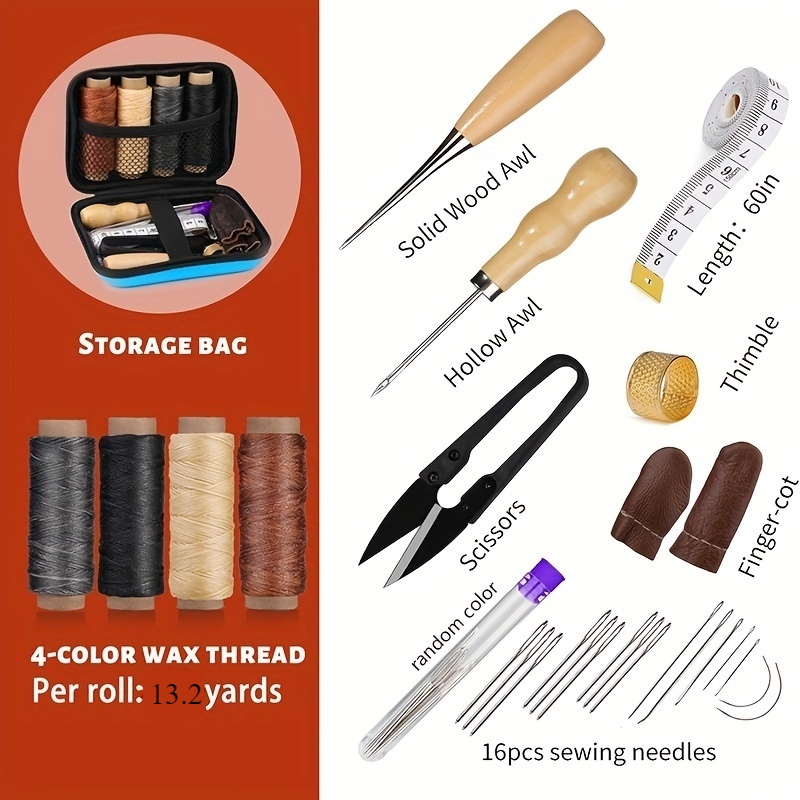 Leather Sewing Kit, Leather Re - Bone Folder Tool ulasan dan harga